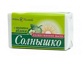 Мыло хозяйственное Солнышко 140г Яблоко(НК)11146