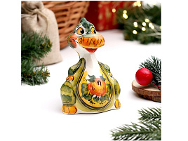 Сувенир Гжель Дракон Гога цвет