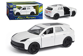Машина мет. FT1101-119 die-cast с люком белая 1:32