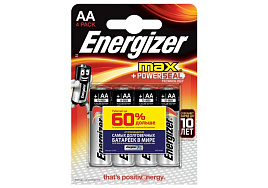 Батарейка Energizer LR6 4Bl MAX+POWER SEAL