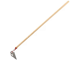 Тяпка нержавеющая сталь 200*55 с черенком 011019-1/3988