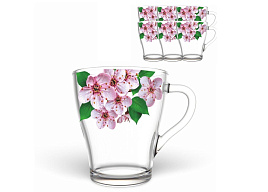 Набор кружек 6шт 1649/6-Д Сакура