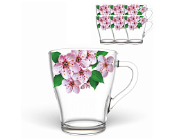 Набор кружек 6шт 1649/6-Д Сакура