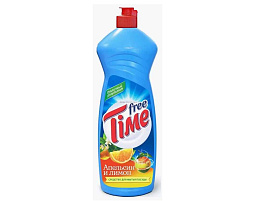 Средство для посуды Free Time 0,9л Апельсин и лимон