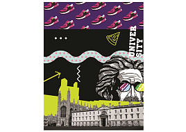 Тетрадь на кольцах 240л. ТТ5к240_лг 10109 "Универ", с разделителями, глянцевая ламинация