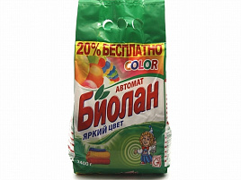 Стиральный порошок Биолан Автомат 2400г Колор (Казань)