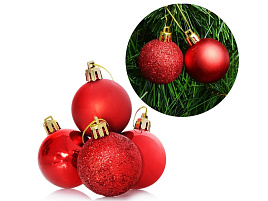 Набор шаров 4см S0710 Морозная зима 6шт