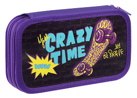 Пенал 2-х камерный ArtSpace ПК2_59971 "Crazy time", 190*105 ламинированный картон