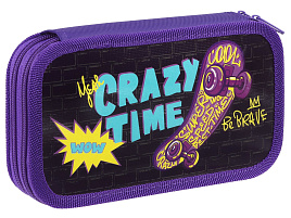 Пенал 2-х камерный ArtSpace ПК2_59971 "Crazy time", 190*105 ламинированный картон