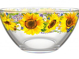 Салатник 19см 326/1-Д Подсолнухи круг