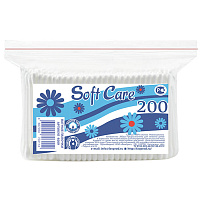 Ватные палочки Soft Care 100шт полиэт.3114