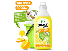 Средство для пола Грасс Arena 1л. с полирующим эффектом Лимон