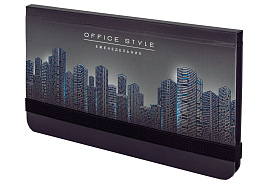 Еженедельник BRAUBERG 114575 "Night City", недатированный с резинкой (171х93 мм), твердый, УФ-ЛАК, 64 л.