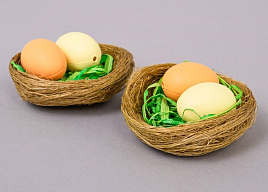 Сувенир Пасхальный Гнездо с яйцами ч54867