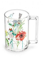 Кружка стекло 320мл P9841 ФИТНЕС ЛАНДЕ