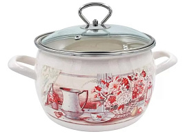 Кастрюля эмаль 2л С-4210САП2/4Жм/1587 Летний этюд