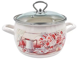 Кастрюля эмаль 2л С-4210САП2/4Жм/1587 Летний этюд