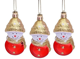 Фигурка Снеговик Набор S1695 8,5см 3шт