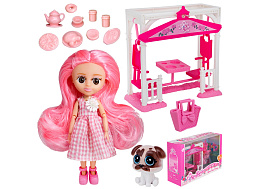 Кукла FCJ1231984 Малышка в беседке с акссесуарами