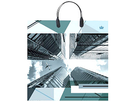 Пакет петля с пласт.ручкой 36*37 Полет