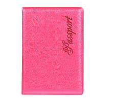 Обложка на паспорт OfficeSpace 342738 "Fusion" мягкий полиуретан, малиновая, тиснение