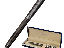 Ручка Galant подар. 143504 "VITRUM", корпус металл, детали серебристые, узел 0,7 мм, синяя