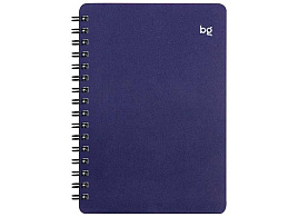 Записная книжка 60л. BG ЗК6гр60_пл 57757 А6 на гребне "Base", синяя пластиковая обложка, тиснение фольгой