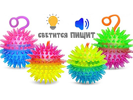 Мяч с шипами 00-6459 Цветное развлечение 6,5см