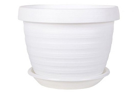 Кашпо цветочное 3л Толедо 065118/8100 белый с/п