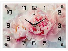 Часы настенные "21 Век" 35*25 2535-303 Розовые пионы
