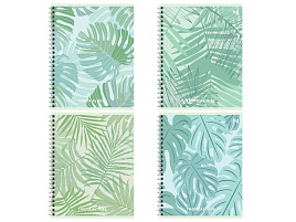 Тетрадь 96л. на спирали  Т5гр96_лм 09076 "Листья", матовая ламинация