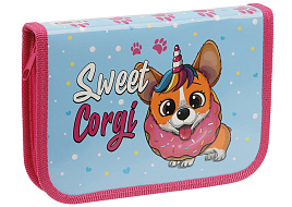 Пенал 1-камерный ArtSpace ПК1_42333 "Sweet corgi", 190*130 ламинированный картон