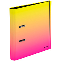 Папка регистратор 5см. Berlingo AMI50403 "Radiance", ламинированная, желтый/розовый градиент
