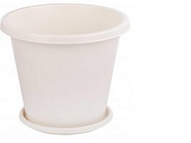Кашпо цветочное 10л Эконом М7257 белое