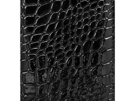 Обложка на паспорт OfficeSpace 240459 иск. кожа, черный, крокодил