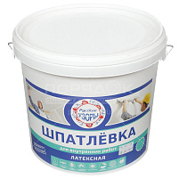 Шпатлевка латексная 8кг Русские узоры для внутренних работ 3588