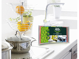Губка для посуды Master Fresh 5шт.Maxi профилированные микс.яркие цвета