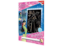 Гравюра большая Грд-086 Дисней Мулан с эфектом золота