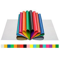 Цветная бумага 10л. 18цв. ArtSpace НбВ10-18мдв_28804 мелованная двустор., "Волшебная. Рыбка"