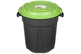 Контейнер для мусора 60л ING6160 In Green Freestyle серый-салатовый