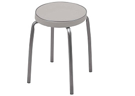 Табурет ТФ02/К Фабрик 2 круглое сиденье светло-серый 1632