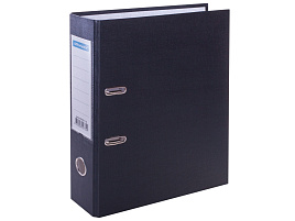 Папка регистратор 7см. OfficeSpace 162580 бумвинил, с карманом на корешке, черная