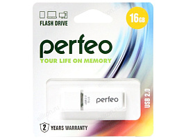 Флеш-драйв Perfeo USB 16Gb C01 белый
