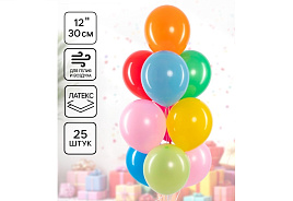 Шар надувной 12 пастель ассорти (100шт) 10948697/612025