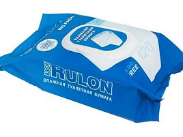 Туалетная бумага влажная  Mon Rulon 120шт.с крышкой
