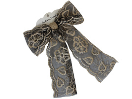 Заколка для волос №61 Бант Ажурный (автомат)