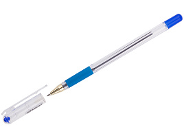 Ручка MunHwa BMC-02 MС Gold синяя на маслянной основе, 0,5мм, штрих-код