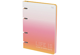 Тетрадь на кольцах 120л. ТК5к120_лм 57853 "Life is", картон, матовая ламинация