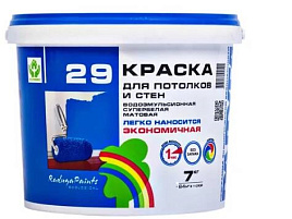 Краска в-д интерьерная моющаяся 7кг Магия  Радуги 0296