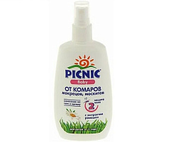 Комары Спрей 120мл.Пикник от комаров Baby 120мл.7743